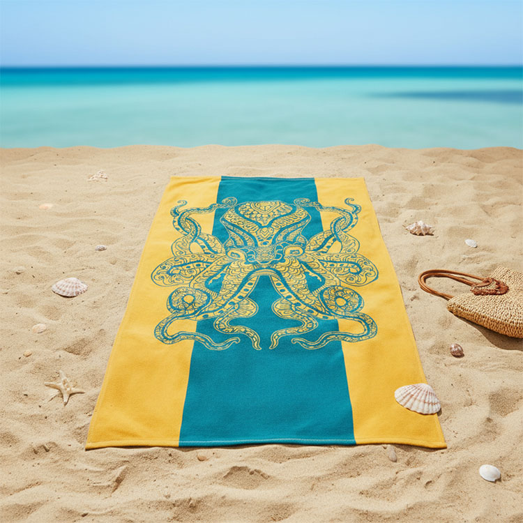Printed Microfiber Beach Towels for Resort Retail Shops 1 Printed Microfiber Beach Towels for Resort Retail Shops